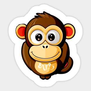 funny monkey Sticker